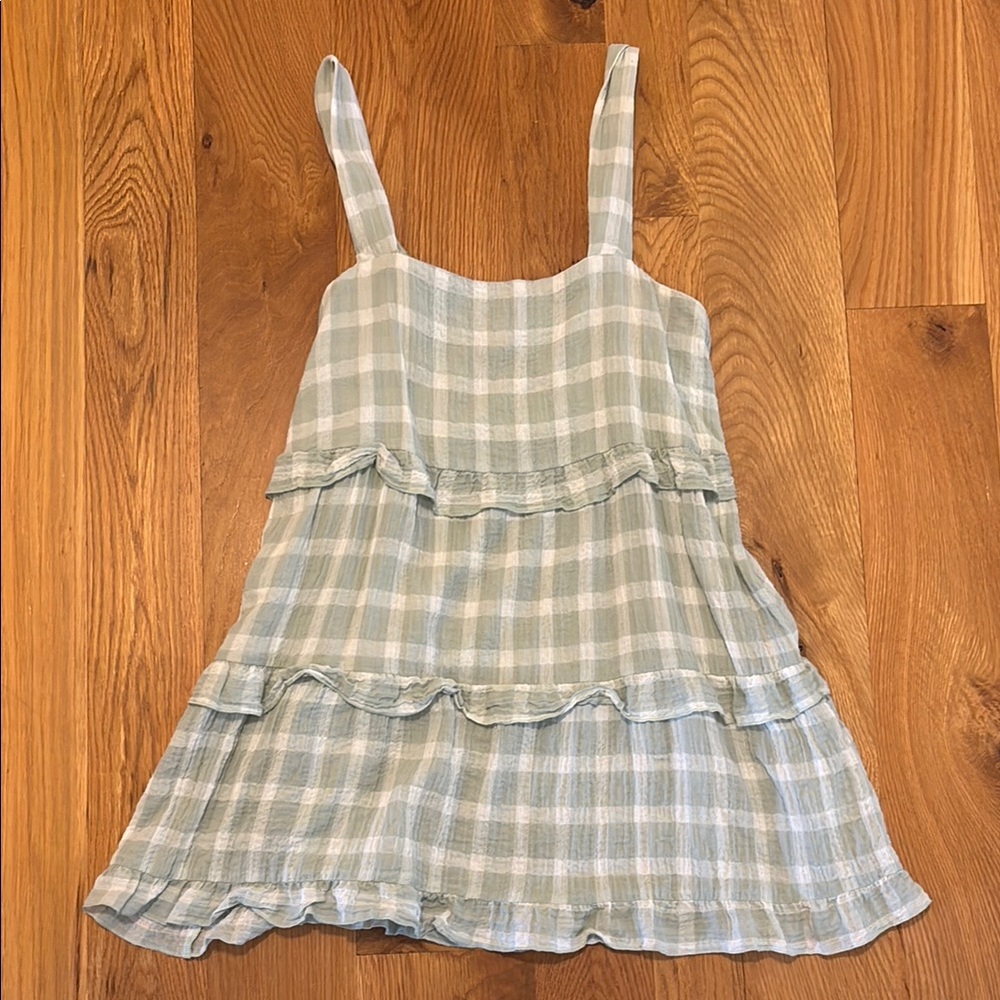 Show me your mumu green plaid dress